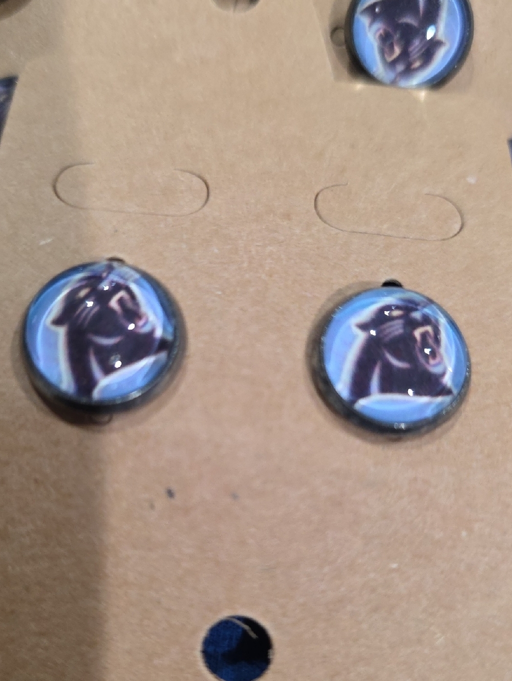 Panther Stud Earrings 8 Pairs - Picture 2 of 2